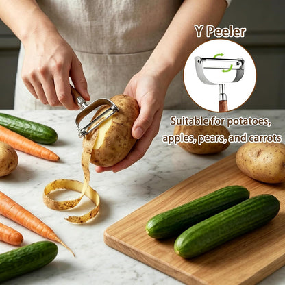 3 Pcs Fruit & Vegetable Peeler Set