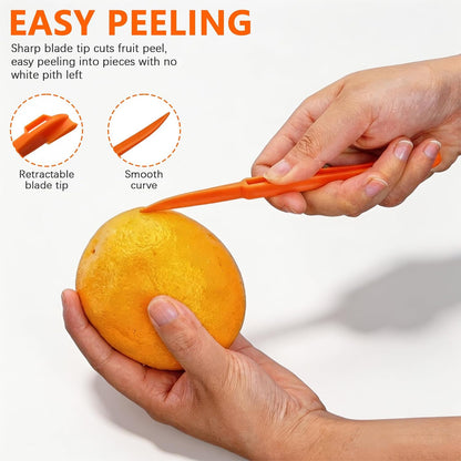 10 Pcs Orange Peeler Tools, Plastic Orange Peeler