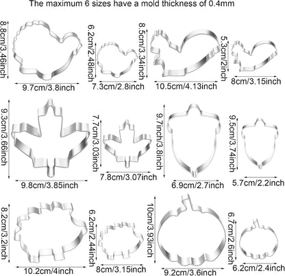 MrCookie 4" Large Christmas Cookie Cutters Set,Thickened Stainless Steel