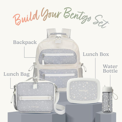 Bentgo Kids Lunch Bag - Durable, Double-Insulated Lunch Bag for Kids 3+; Holds Lunch Box, Water Bottle, & Snacks; Easy-Clean Water-Resistant Fabric & Multiple Zippered Pockets (Mermaid)