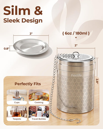 Mini Snowflake Stainless Steel Tea Infuser for Loose Leaf Tea Ball