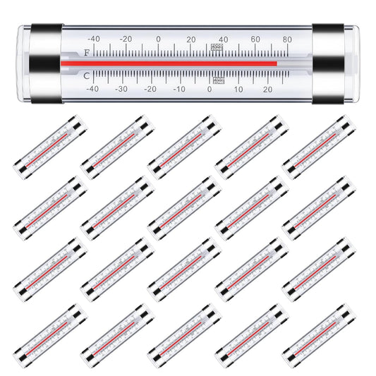 20 Pack Refrigerator Thermometer, Hanging Dual-Scale Fridge Thermometer