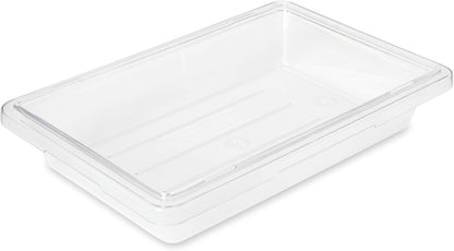 Rubbermaid Commercial Products Polycarbonate Food Storage Box/Tote, 2 Gallon, Clear, for Restaurant/Kitchen/Cafeteria
