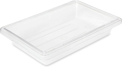 Rubbermaid Commercial Products Polycarbonate Food Storage Box/Tote, 2 Gallon, Clear, for Restaurant/Kitchen/Cafeteria