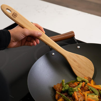 Joyce Chen Burnished Bamboo Wok Spatula, 15-Inch