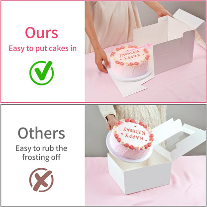 WINKIO Cake Boxes 12 inch, Cake Carrier Holder, Storage Transport Container