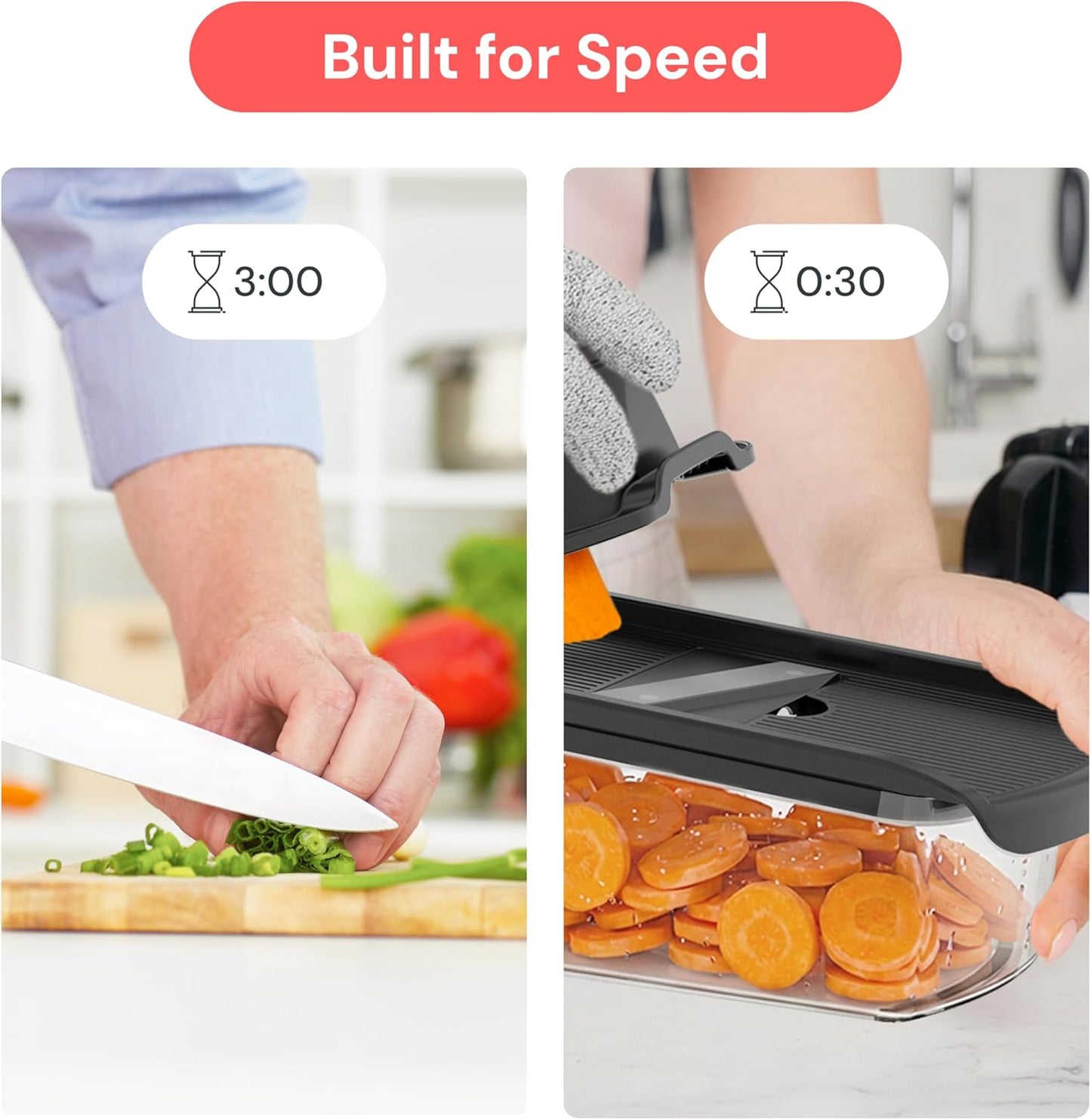 Fullstar Mandoline Slicer for Kitchen, Fruit Cutter, Cheese Grater, Cucumber Slicer, Veggie Spiralizer, Food Cutter & Kitchen Gadgets & Gifts with Safety Glove (11 in 1, White)