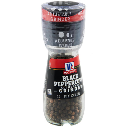McCormick Sea Salt Grinder, 2.12 oz (Pack of 6) - One 6 Pack of 2.12 Ounce Glass Bottles of Mediterranean Sea Salt, Best for Tabletop Use