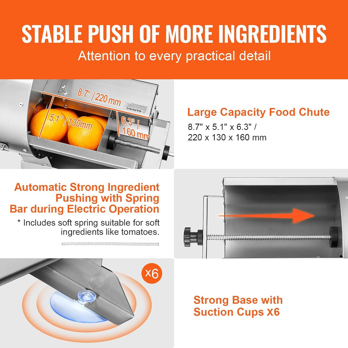 VEVOR Manual Vegetable Fruit Slicer, 0-0.5"/0-12mm Thickness Adjustable Commercial Slicer Machine, Stainless Steel Food Cutter Slicing Machine with 2 Spare Blades, for Potato, Cucumber, Lemon, Tomato