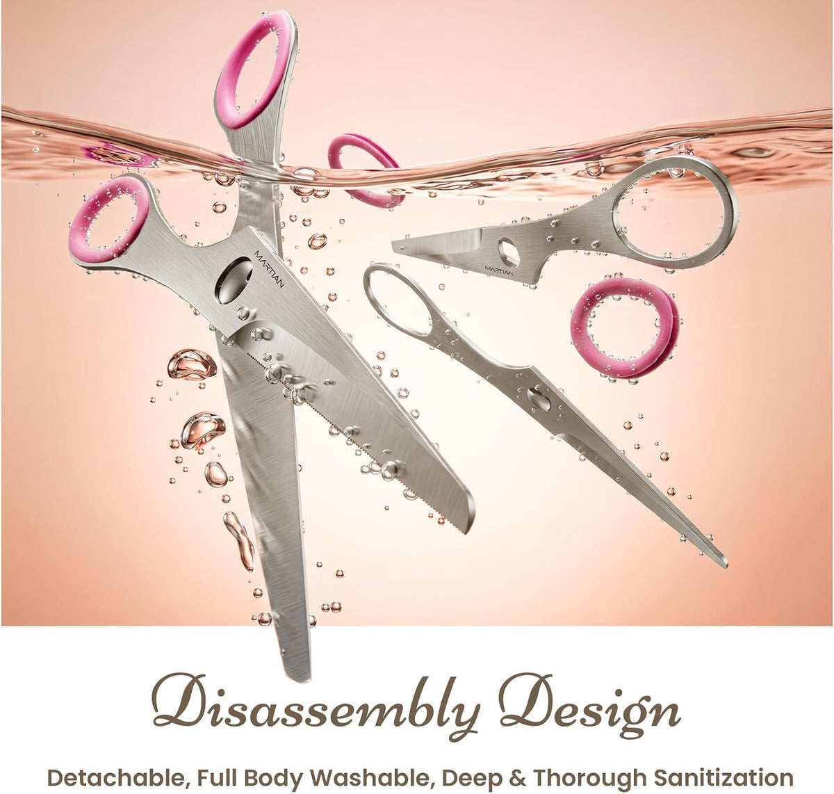 8“ Sharp Heavy Duty Kitchen Scissors, Multi Purpose Kitchen Shears for Food