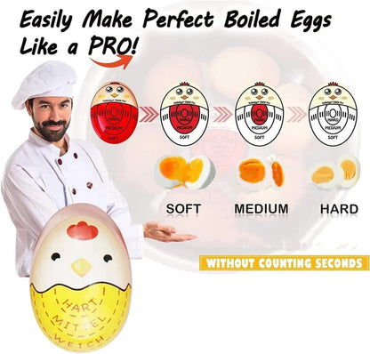 Egg Timer For Hard Boiled Eggs Soft Boiled Color Changing Indicators Tells When Eggs Are Ready, Egg Timers For Cooking Hard Kitchen