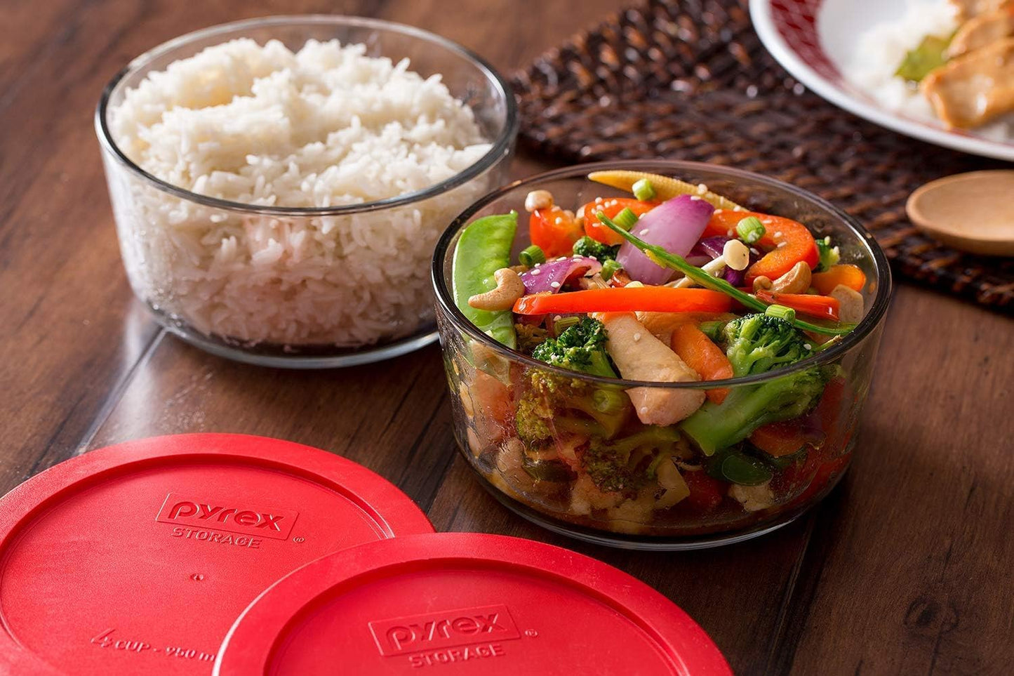 Pyrex Simply Store (12-Pack) Glass Food Storage Containers Set, (1, 2, & 3 Cup) Meal Prep Containers with Plastic BPA-Free Lids, Dishwasher & Microwave Safe