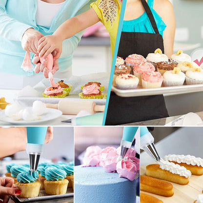 100pcs Thick Disposable Icing Piping Bags, Professional Pastry Bags 12inch, Heavy Duty Anti Burst Cake Tipless Piping Bags for Chocolate Royal Cupcake Cream Frosting Cookie Decorating Baking Supplies