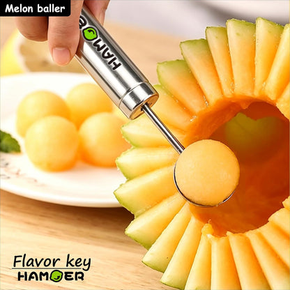 5-Piece Melon Baller & Watermelon Cutter Scoop Set,with Fruit Forks