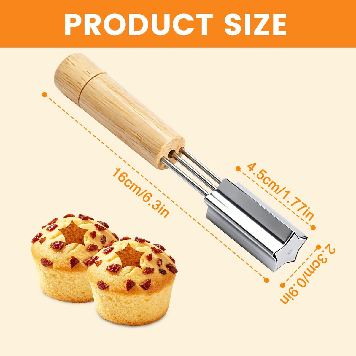 Vegetable Cutters Shapes, Mini Pie Cookie Biscuit Mold, Cupcake Corer Tool