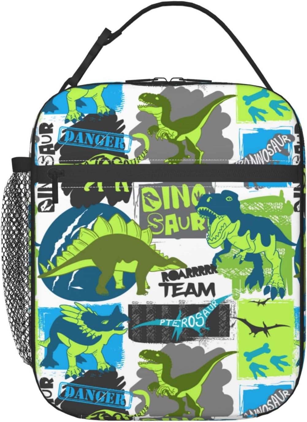 Black Cat Reusable Lunch Box Food Bag Insulated Lunch Bag for Teenage Boys Girls School Beach