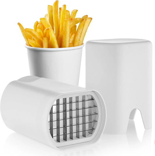 French Fry Cutter Tool White – Tool Food Dicer Veggie Chopper Veg Chopper White French Fry Cutter Natural Cut Rapid Slicer Vegetable Dicer Potato Slicer Manual