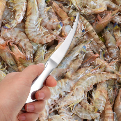 Stainless Steel Shrimp Peeling Tool for Simple Vein Removal