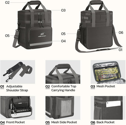 Maelstrom Lunch Box for Men,Insulated Lunch Bag Women/Men,Leakproof Lunch Cooler Bag, Lunch Tote Bag