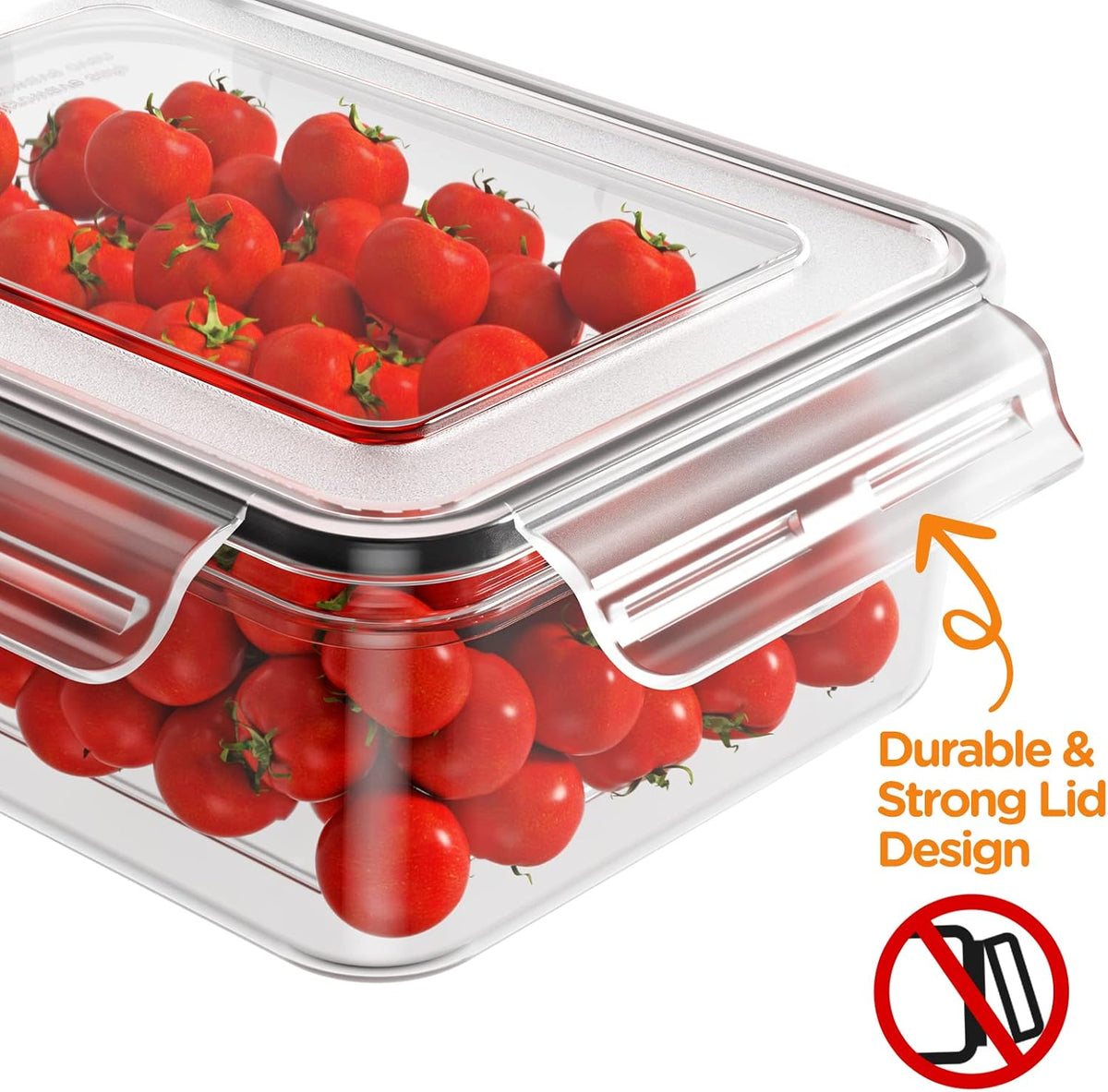 HOMETALL 40 PCS Food Storage Containers with Lids Airtight, 100% Leakproof Plastic Meal-Prep Containers Reusable(20 Containers & 20 Lids),Microwave and Dishwasher Safe, Includes Labels & Pen
