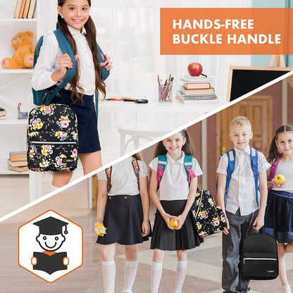 opux Lunch Box for Girls Boys Kids, Insulated Leakproof Lunch Bag, Reusable Teen Lunch Boxes for School, Medium Large lunchbox for Women Men Adult for Work with Front Back Pocket (Purple)