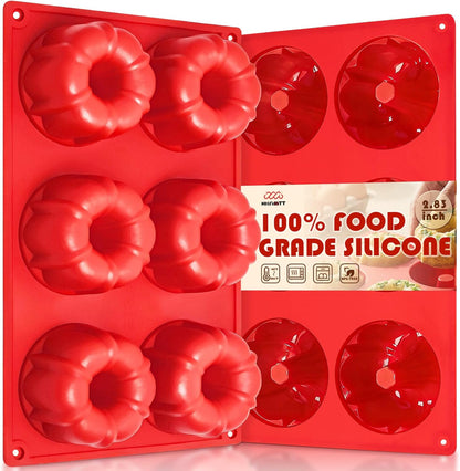 HKNMTT Silicone Muffin Pan for Baking, Cupcake Egg bites Brownie Mold 12 Cup Regular Size, Oven Safe BPA Free kitchen Appliances