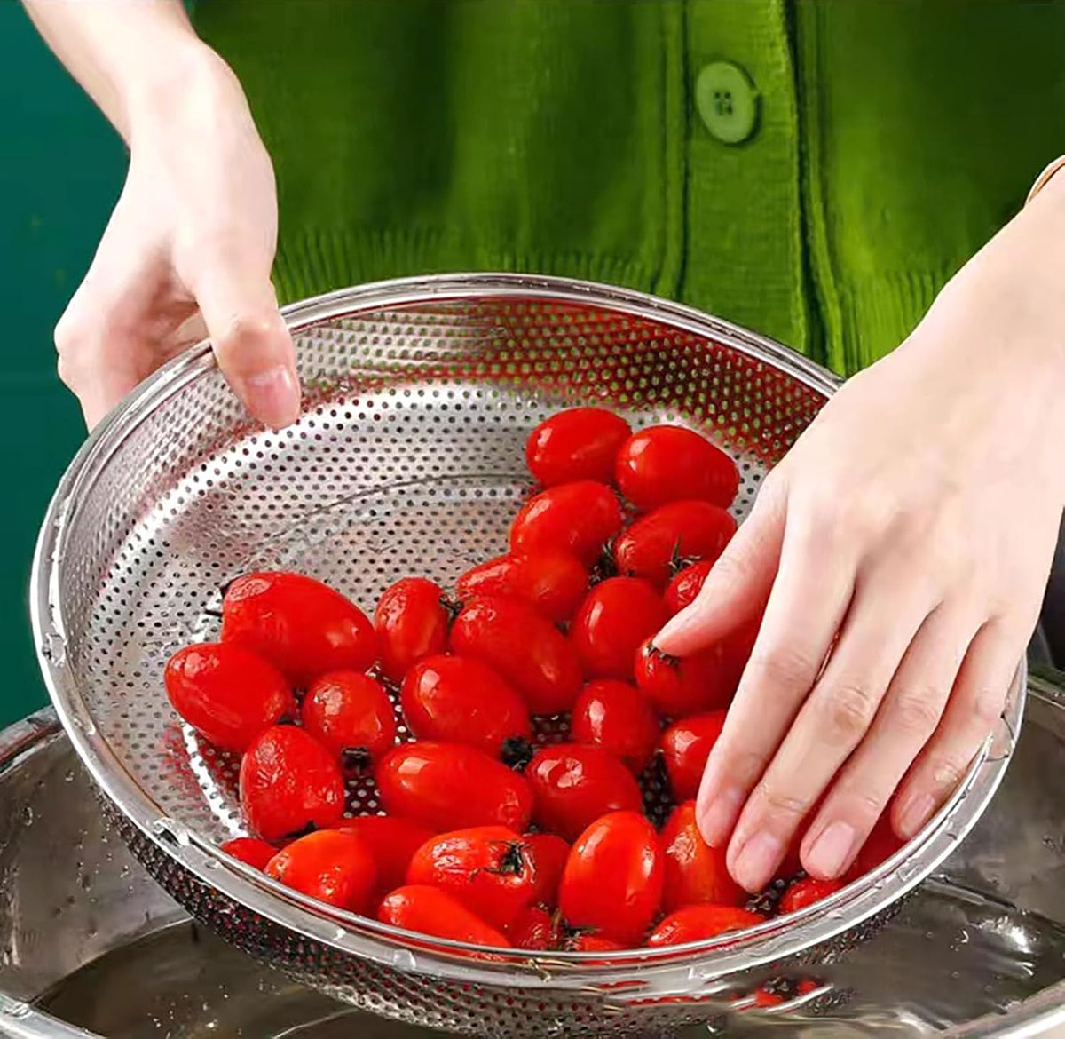 Steamer Basket with Steaming Rack, 8.8 Inch Food Grade Stainless Steel Steaming Net with a Support Frame for Food Steaming (1 Pcs)