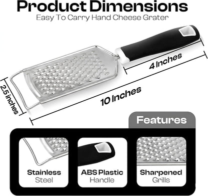 Rotary Cheese Grater Hand Crank - Cheese Shredder Hand Crank with Handle