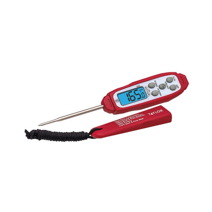 Taylor Digital Instant Read Waterproof Meat Thermometer with Backlight