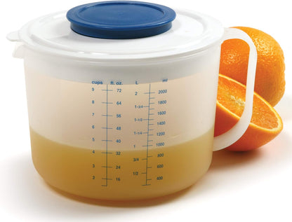 Norpro Mixing Jug with Measures, 9-Cup, One Size, Blue
