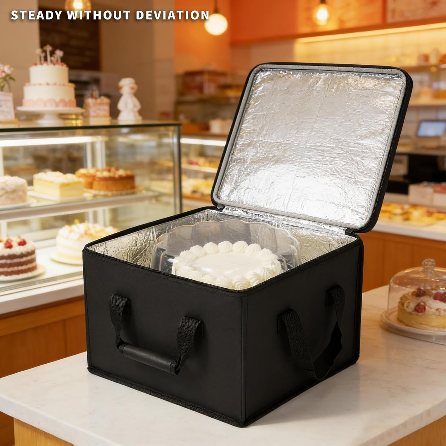 6 Pack Disposable Cake Containers with Lids,Cake Carrier,Plastic Cakes Stand with Lid,Cakes Covers Plastic with Dome and Base,Display Containers For Transport,Bundt Cake Pan (8 Inches-6 Pack)
