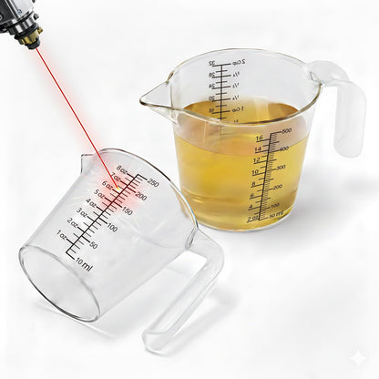 Plastic Measuring Cup with Handle, Pool Chemical Measuring Cup, Plastic Measuring Pitcher for Liquid Mixing, Pouring, Lawn Care, Pet Food, Motor Oil, Laboratory and More (32, Fluid Ounces, 1000ml)