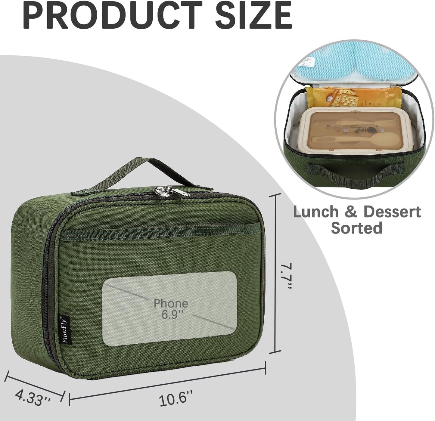 FlowFly Kids Lunch box Insulated Soft Bag Mini Cooler Back to School Thermal Meal Tote Kit for Girls, Boys, Astronaut - Colors A