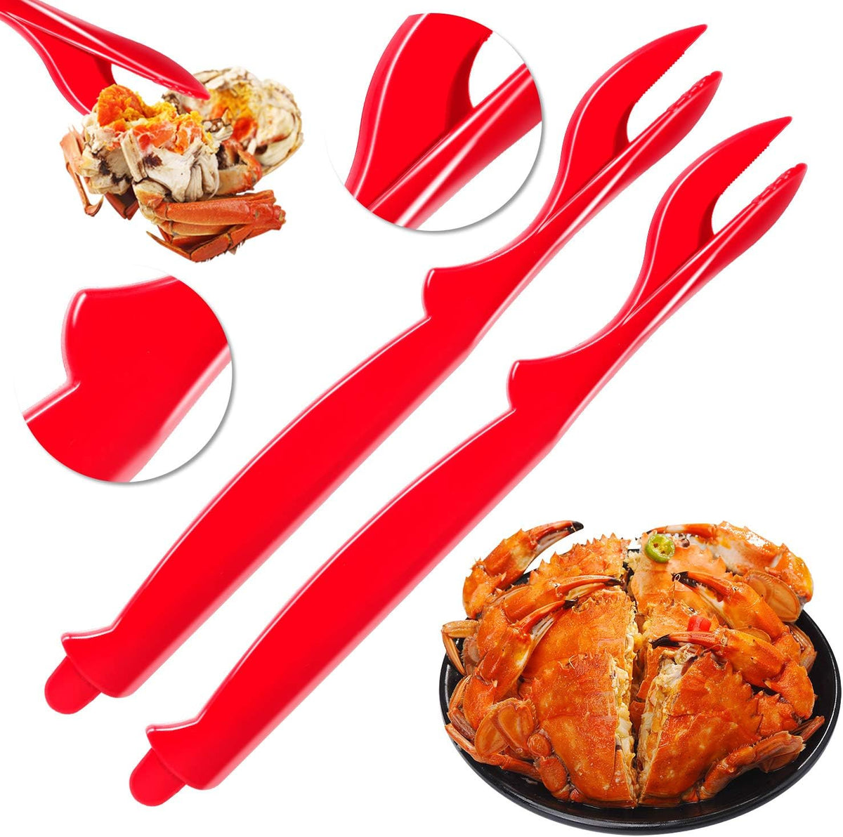6Pcs Crab Legs Crackers - Crackers Picks Tools Set