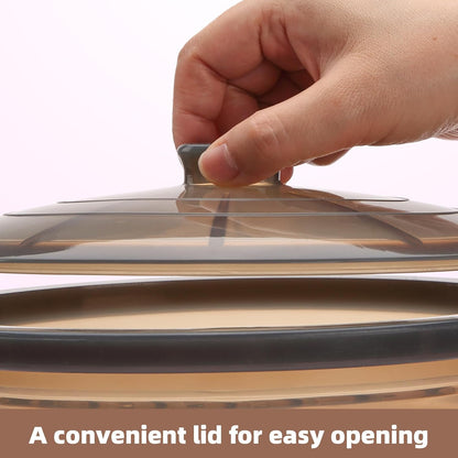 Silicone Microwave Steamer Collapsible Cooker for Vegetables Fish Prep Meal