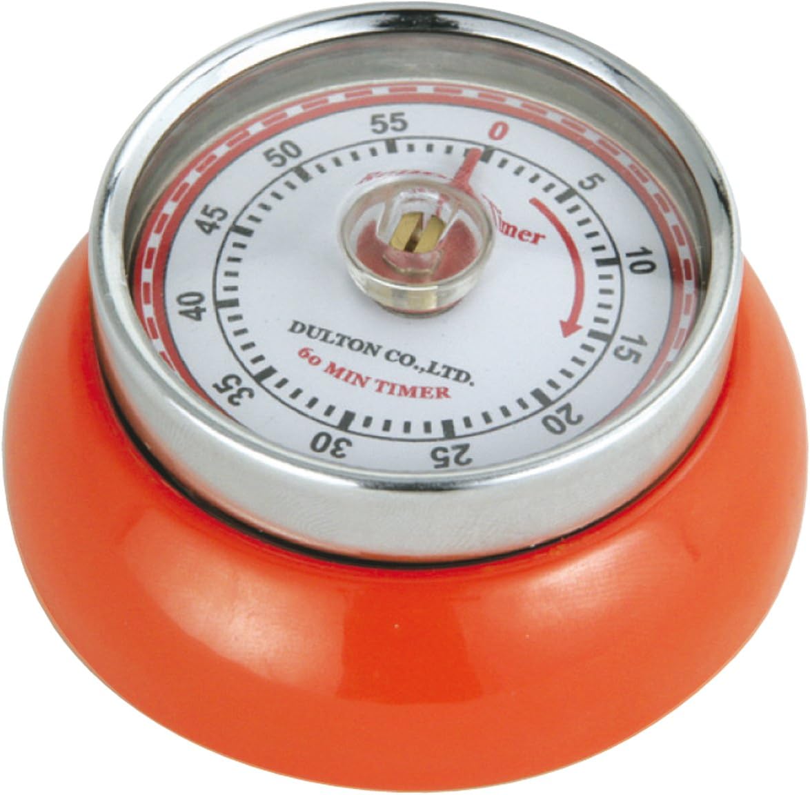 Zassenhaus Magnetic Retro Kitchen Timer, Classic Mechanical Cooking Timer (Yellow)