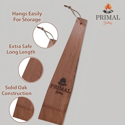 for the King of the Grill - PRIMAL GRILLING Combination Cedar BBQ Grill Scraper (1 x 12 & 1 x 18) - Natural, Bristle and Wire Free