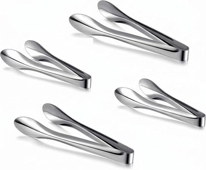 Silver Polished Serving Tongs 9 Inch
