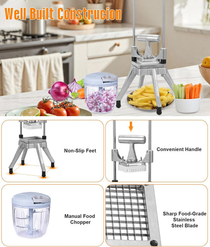 Commercial Tomato Slicer & Vegetable Chopper 1/4inch Food Slicer