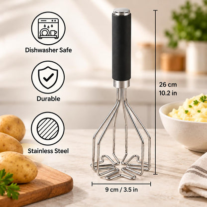 Stainless Steel Potato Masher Kitchen Tools for Potatoes, Veggies, Eggs