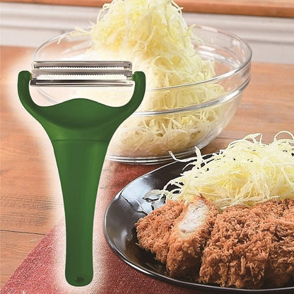 Nonoji MAX Cabbage Peeler and Shredder with Non-Slip Handle, Julienne, 2 Sharp Blades for Vegetable Peeling, Kitchen, Dark Green