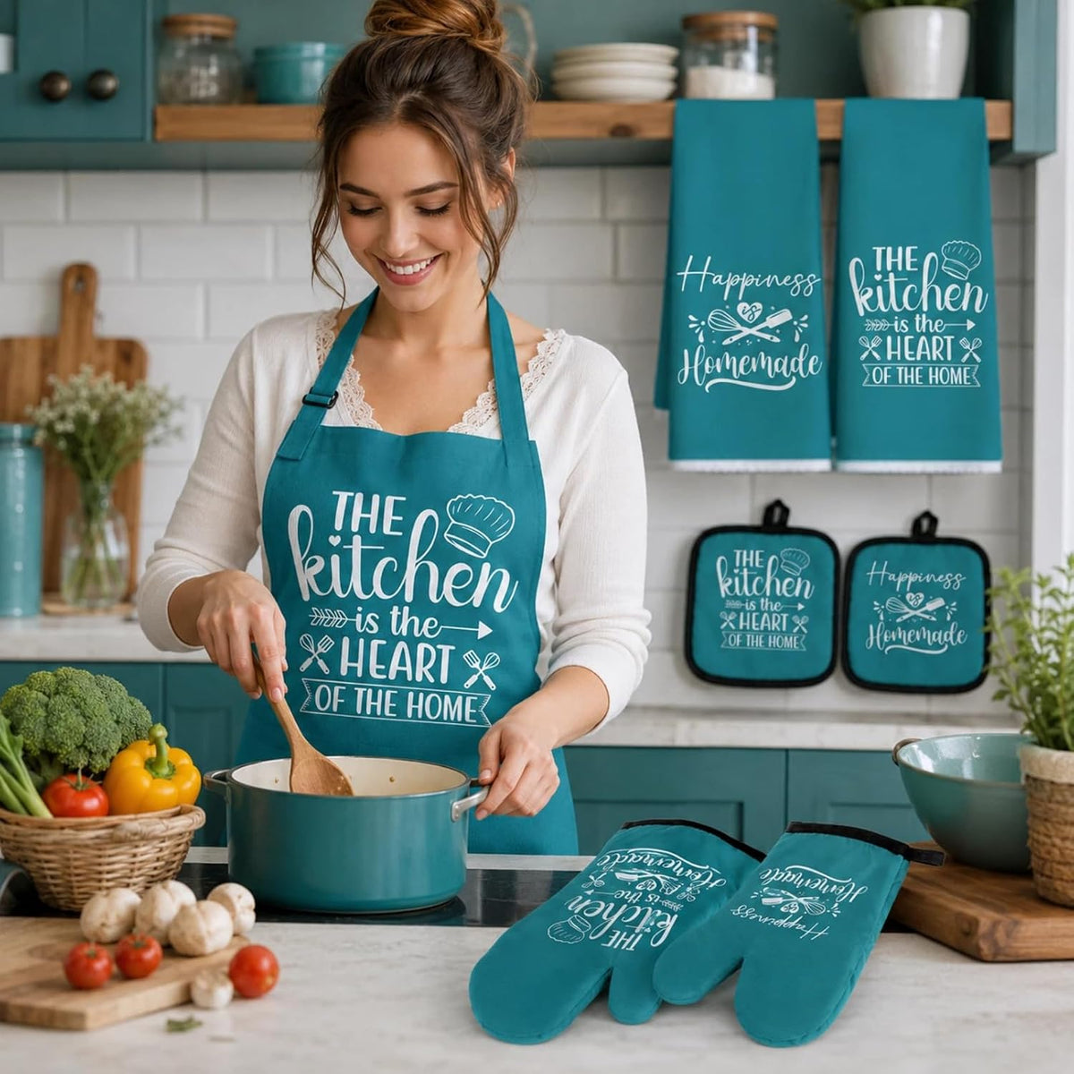 Sratte 6 Pcs Farmhouse Kitchen Decor Accessories Set