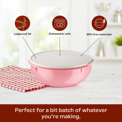 Tupperware Fix-N-Mix Vintage Pink Mixing Bowl - 1.7 Gallon