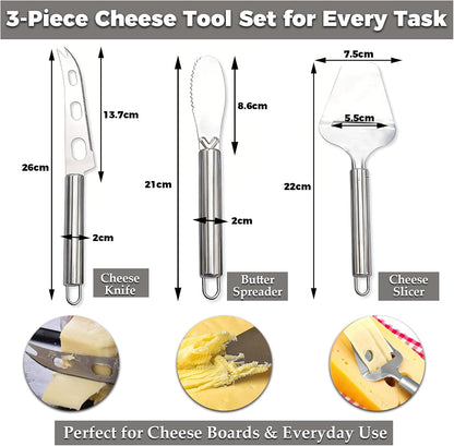 Premium Stainless Steel Cheese Slicer,Multi-Functional Cheese Slicer Plane