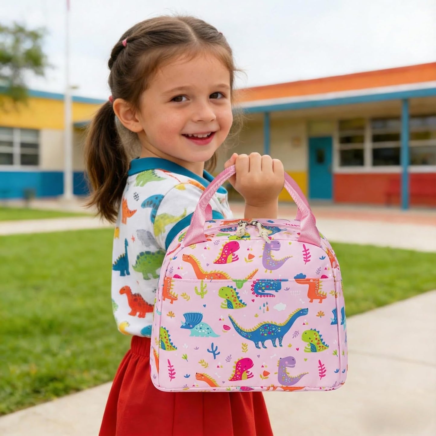 CAMTOP kids lunch bag Cute Insulated lunch box for Boys & Girls Leakproof loncheras for school
