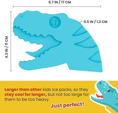 Healthy Packers® Reusable Ice Packs for Lunch Boxes Kids and Adults | Long‑Lasting Thin Freezer Packs for Coolers, Bento Boxes, Lunch Bags, Travel, School Meals, Meal Prep (10-Pack | Square)