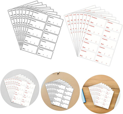 Veemoon 400pcs Removable Food Date Stickers Made of Waterproof PVC Material, Easy Clean Freezer Labels for Refrigerator and Pantry Use, Multipurpose Storage Container Labels for Restaurant