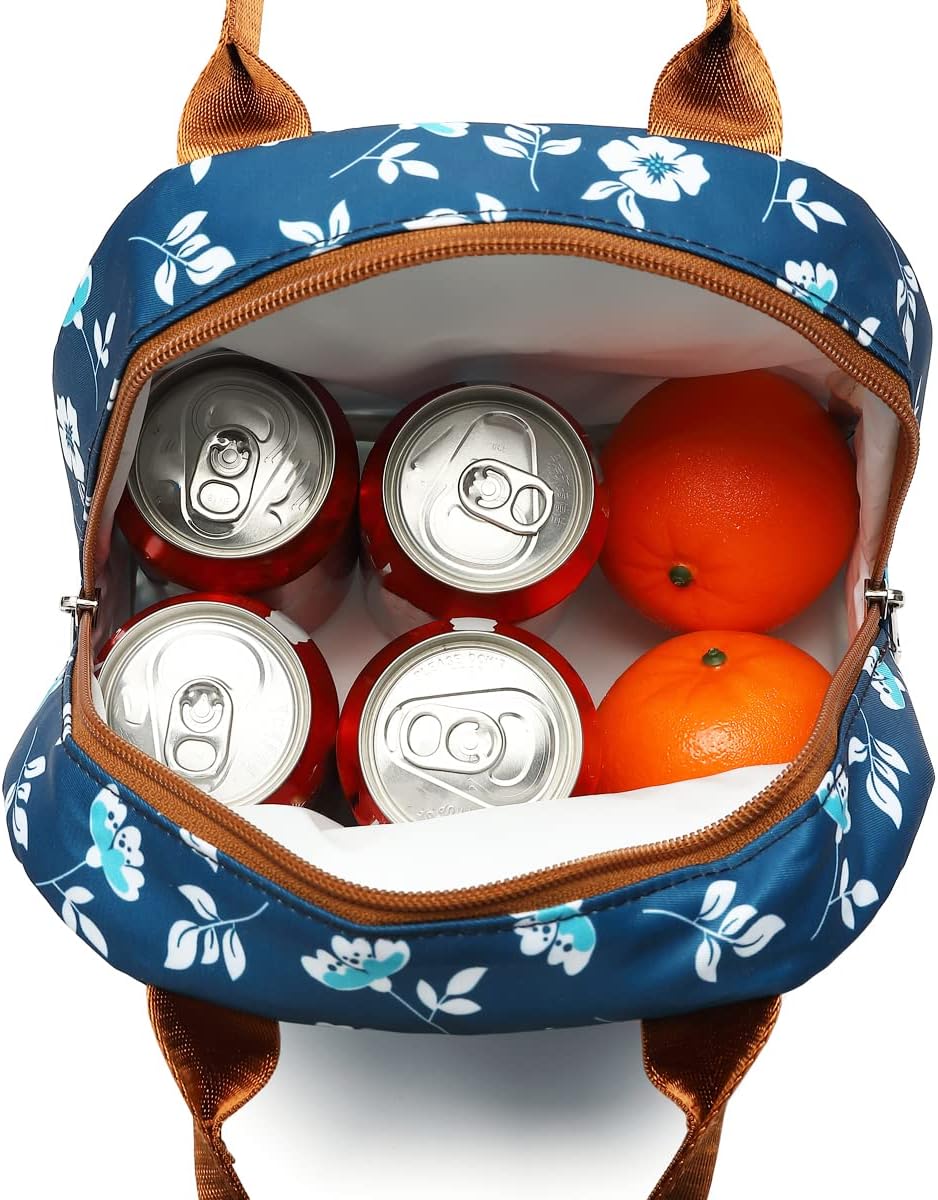 FlowFly Insulated Lunch Cooler Bag - Tote Bag Organizer for Women/Men, Black - Colors B