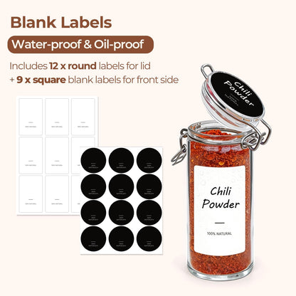 ComSaf Glass Pantry Jars with Airtight Lids 0.7 Gallon 2 Pack Wide Mouth | Flour sugar rice, Sourdough pickling, Pantry organization, Scoop included, Baking supplies, Bulk food storage, Large capacity