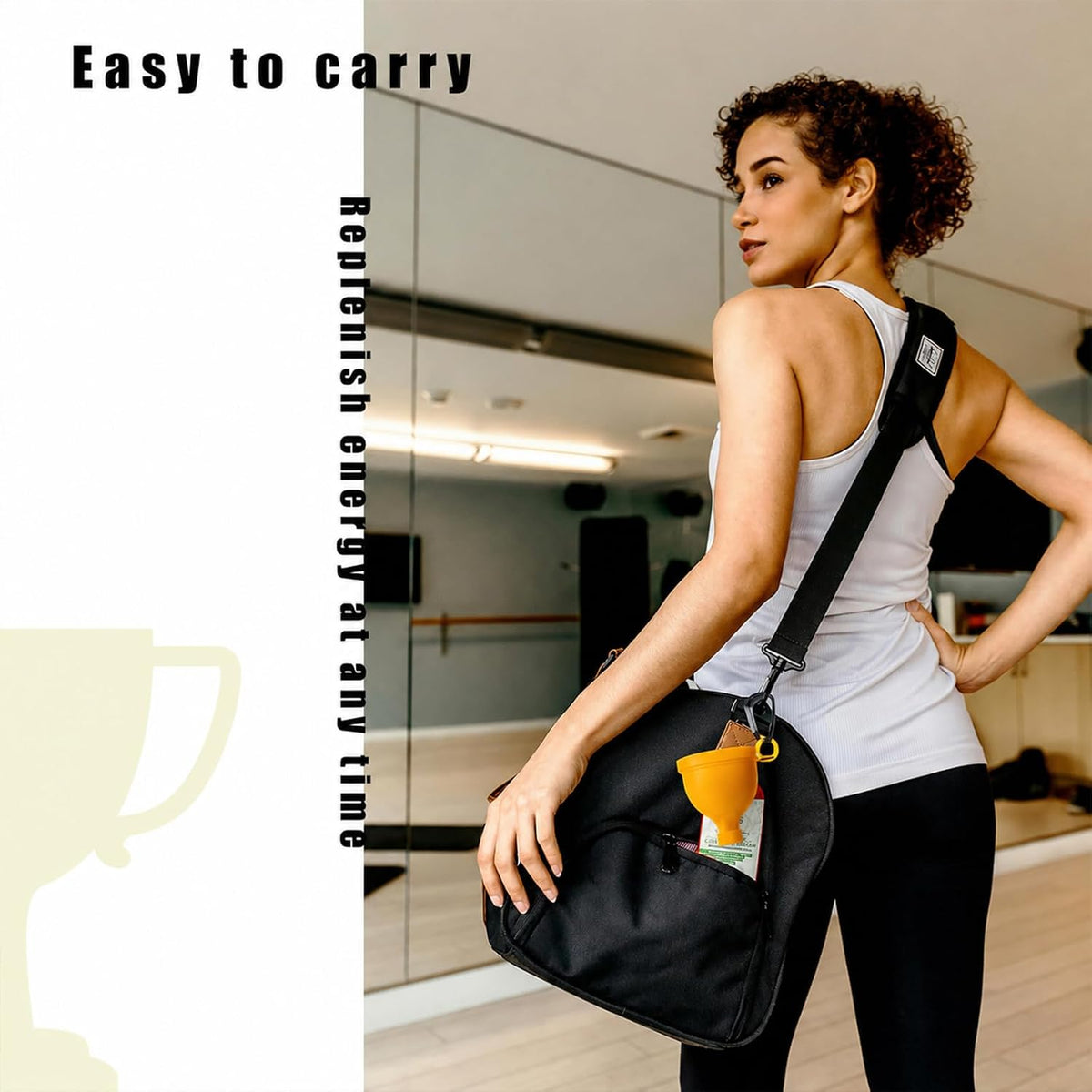 2 Pack Premium Protein Powder Containers - Portable Protein Funnels(50ml)